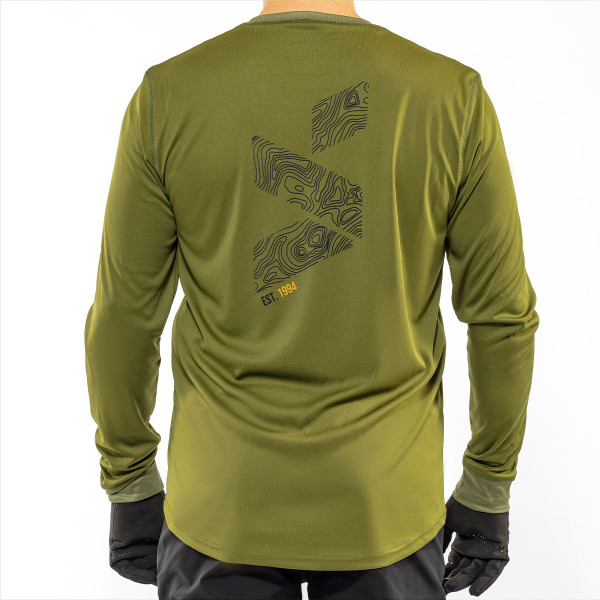 Spada Spada mtb topo thermo long sleeve jersey olive - s